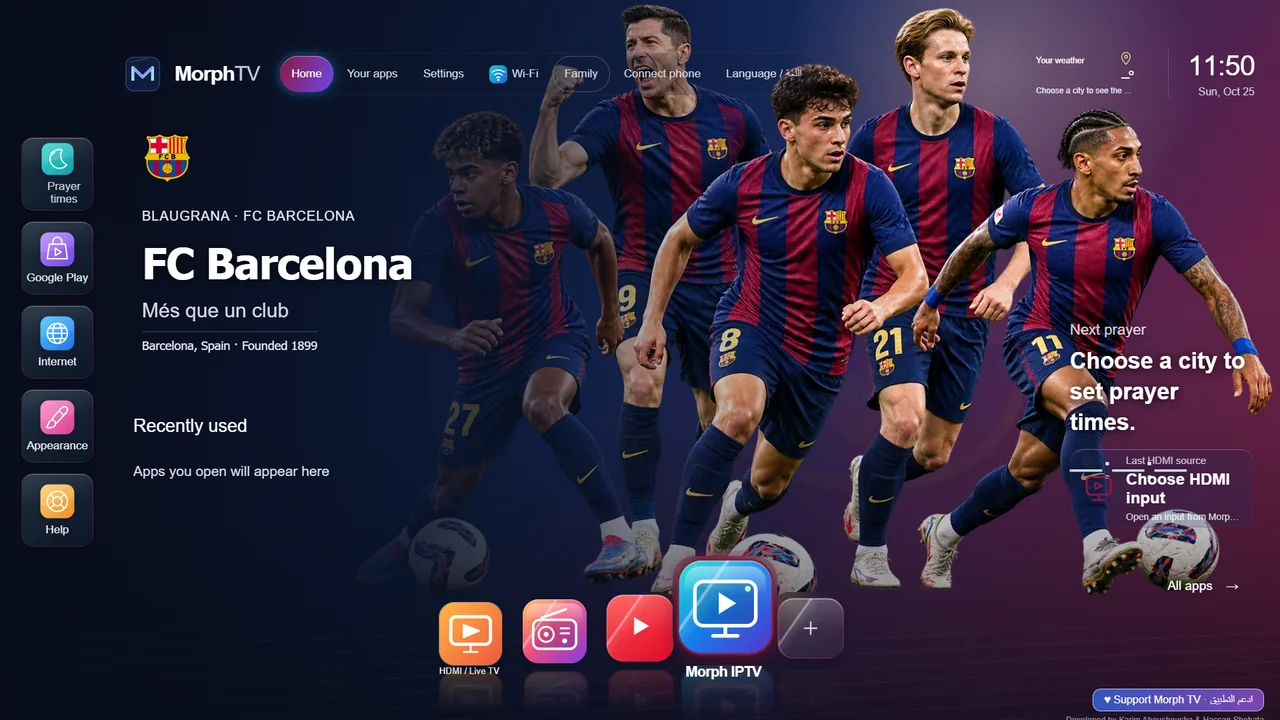 Morph TV Barcelona theme