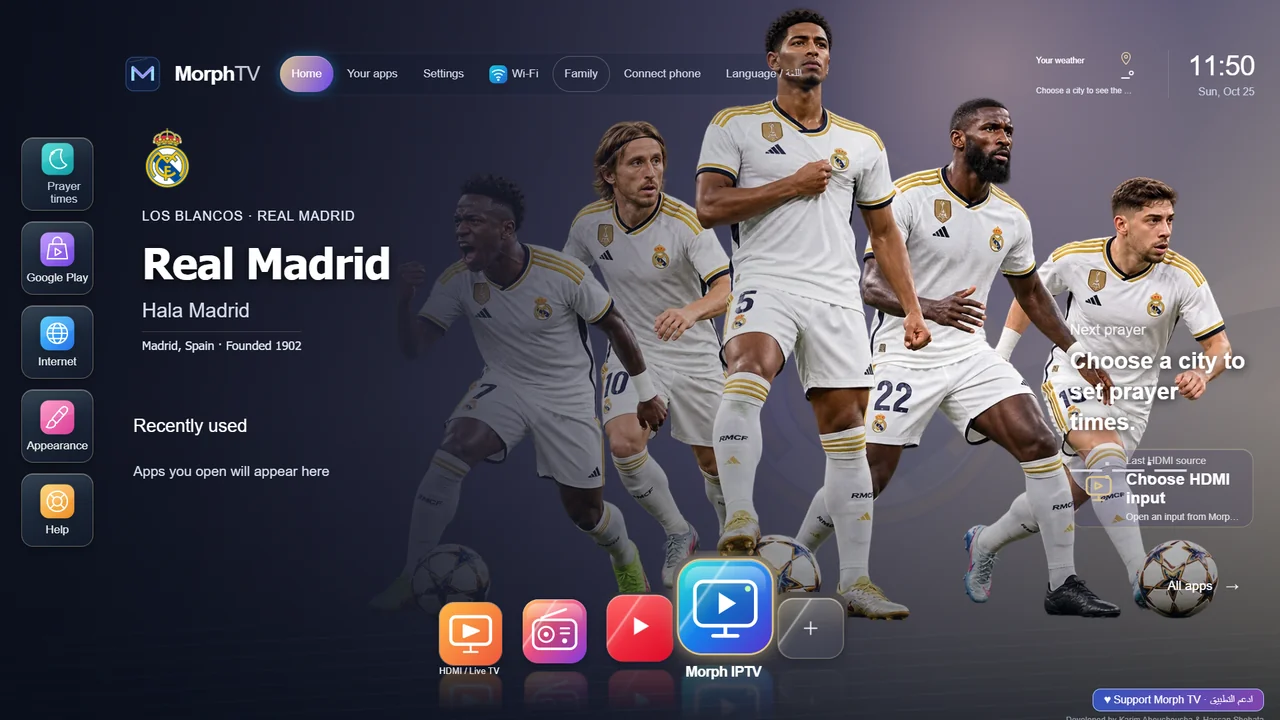 Morph TV Real Madrid theme